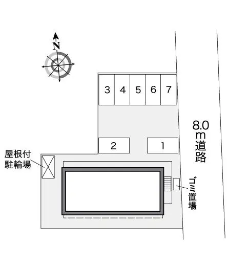 ★手数料０円★柏市高田　月極駐車場（LP）